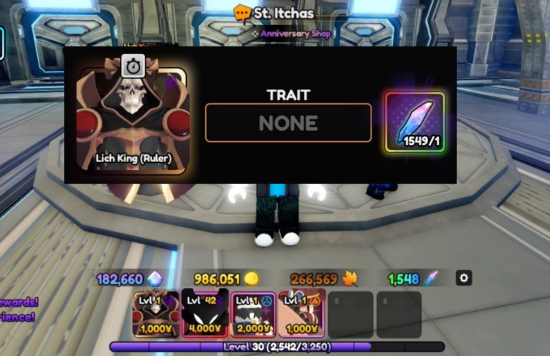 Ainz 1k500 Reroll lv30 cộng