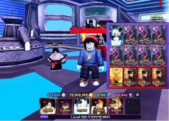 Combo Escano+Meliodas+Rukia+sukuna Full Family hơn 2k5 Reroll